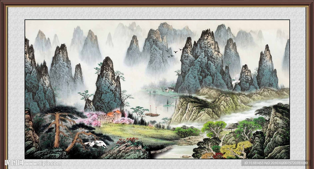 巨幅山水画