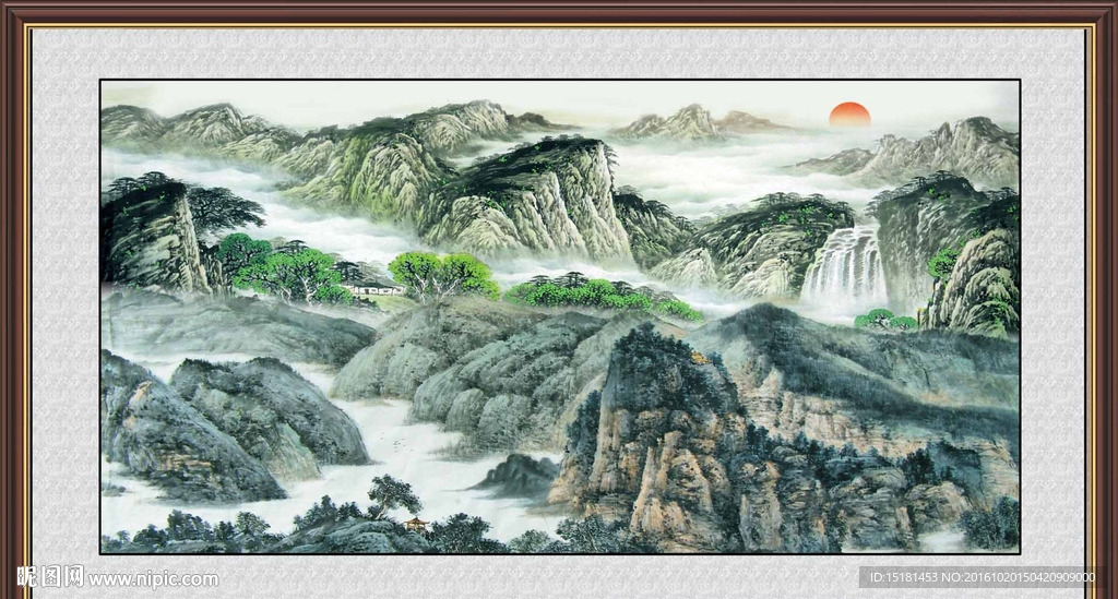 水墨山水画