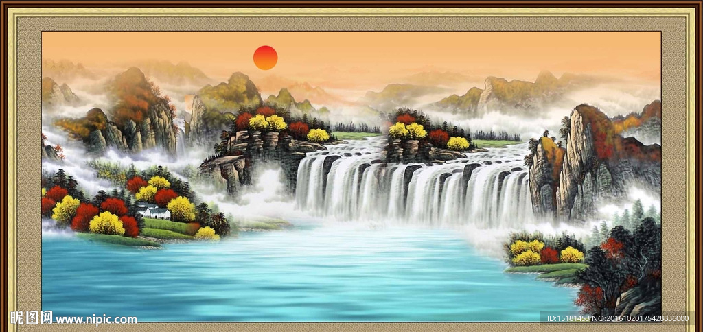 巨幅山水画