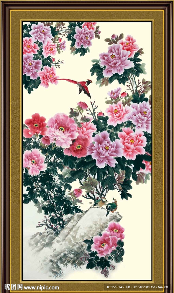 国画牡丹