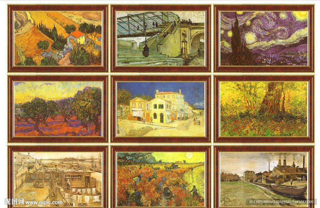 梵高作品 风景画
