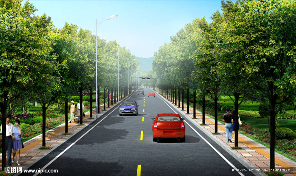道路高清psd分层效果