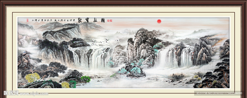 国画山水画