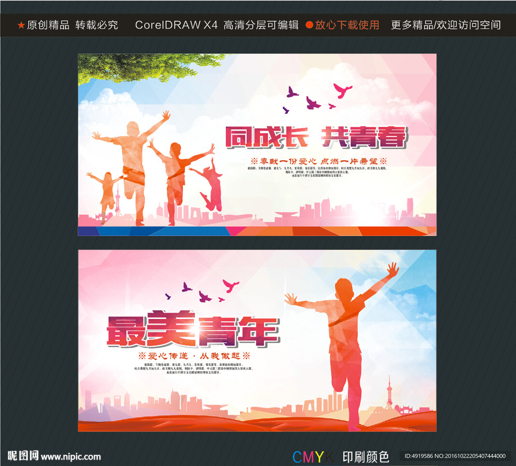 同成长 共青春 最美青年