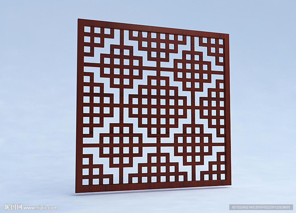 中式正方形花格