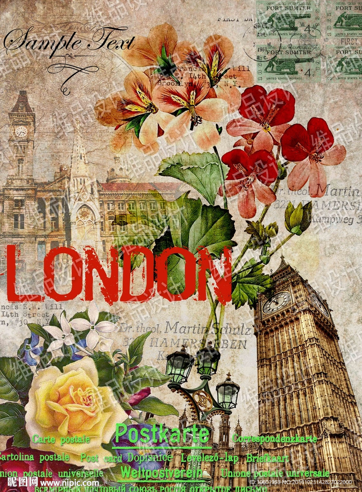 欧美风格装饰画