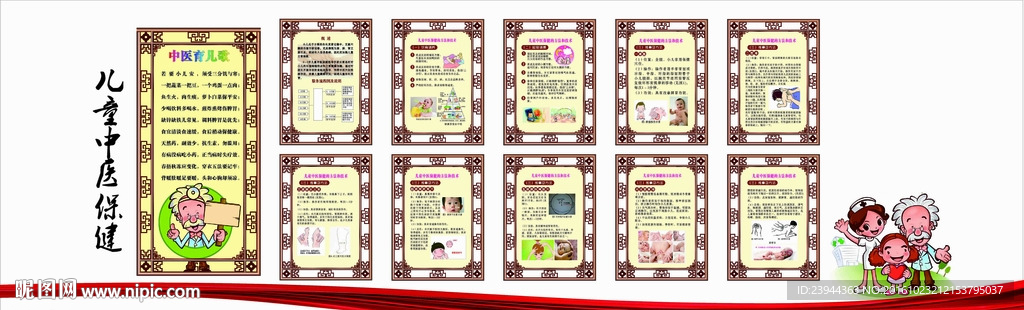 儿童中医保健展板