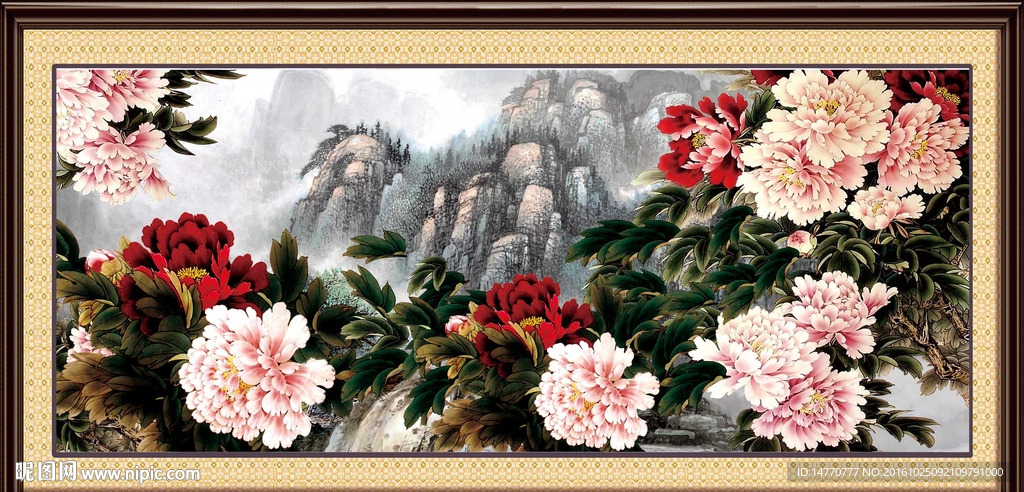 国画牡丹