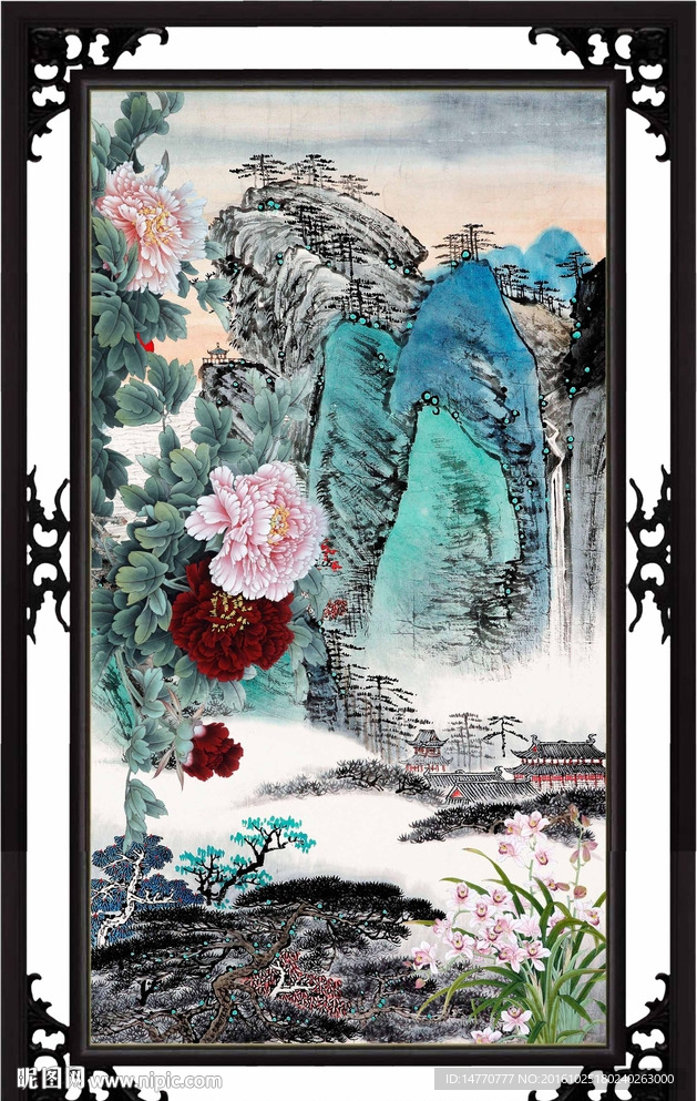 牡丹国画