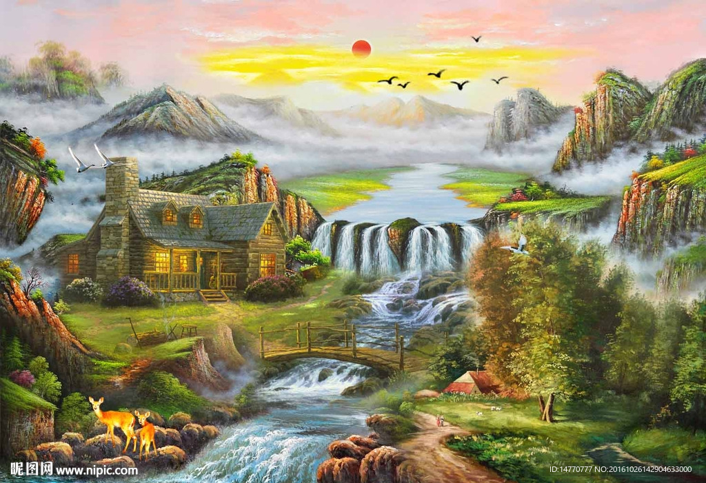 巨幅油画