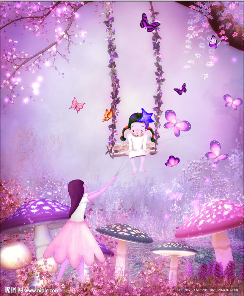 梦幻玄关背景