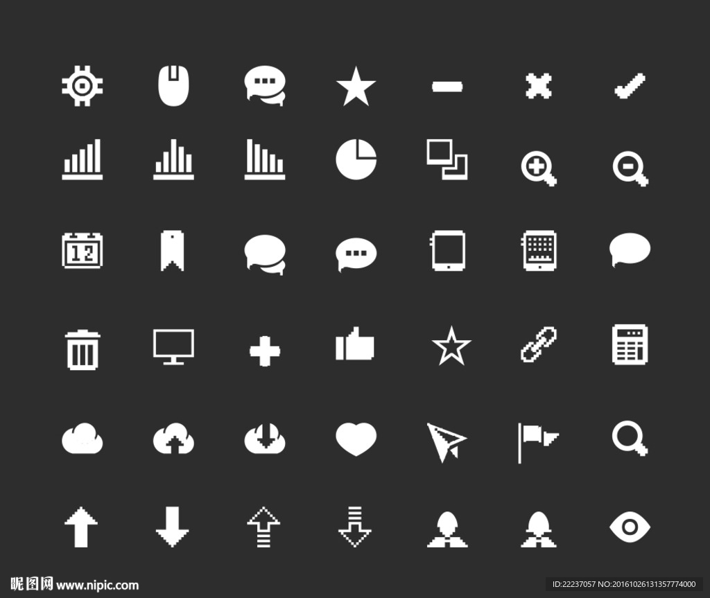 按钮图标标志标识icons