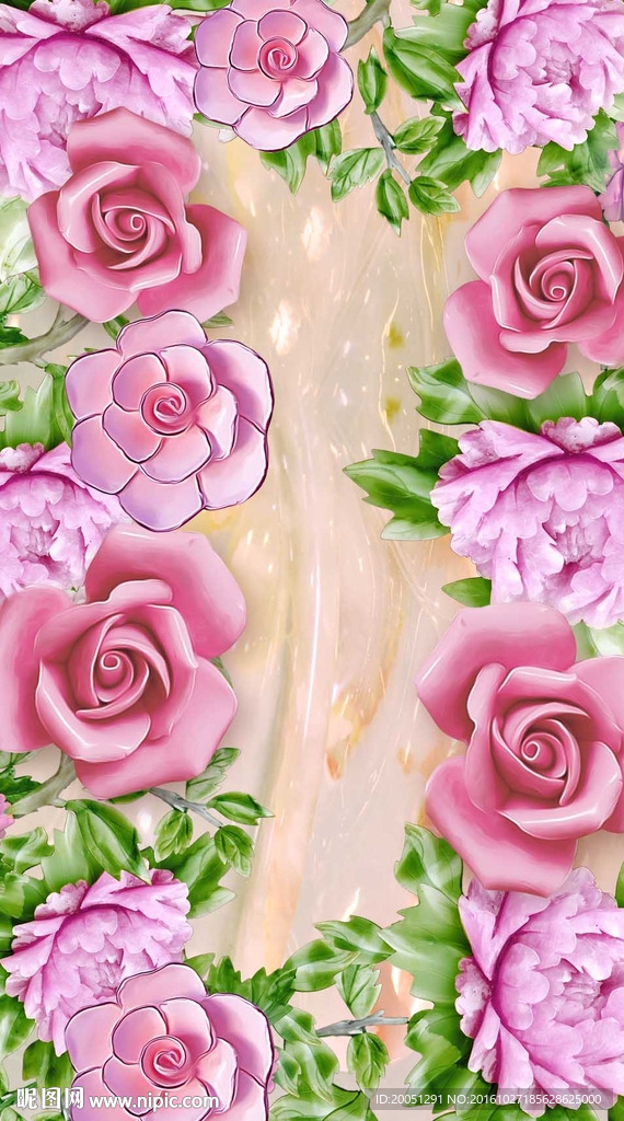 玉雕玄关背景墙