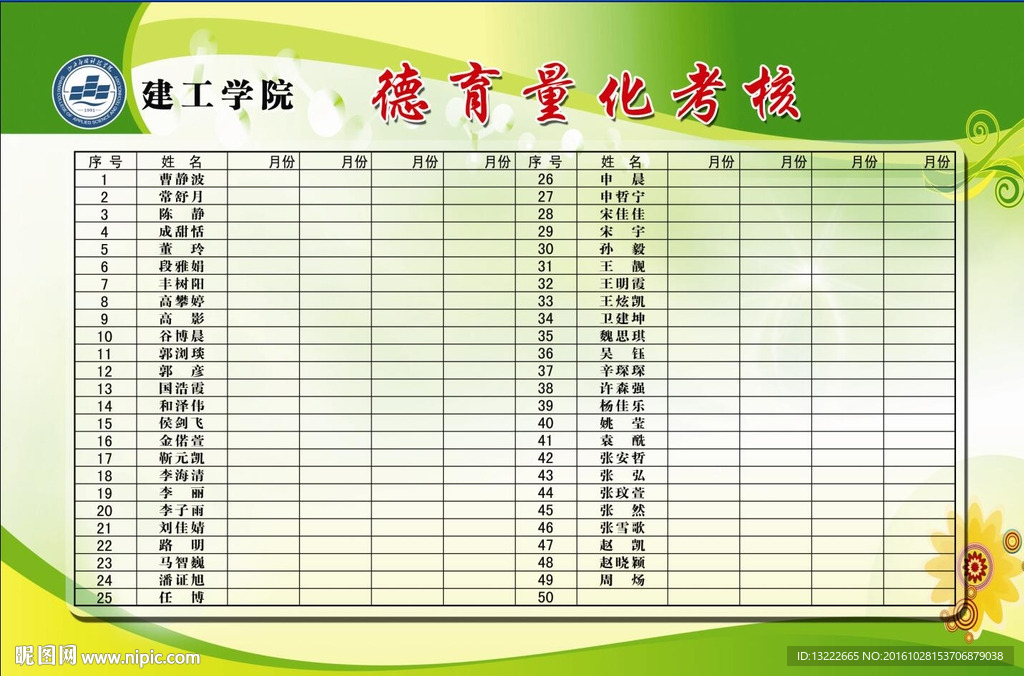 德育量化考核