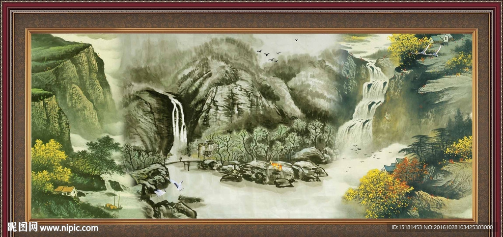 巨幅山水画