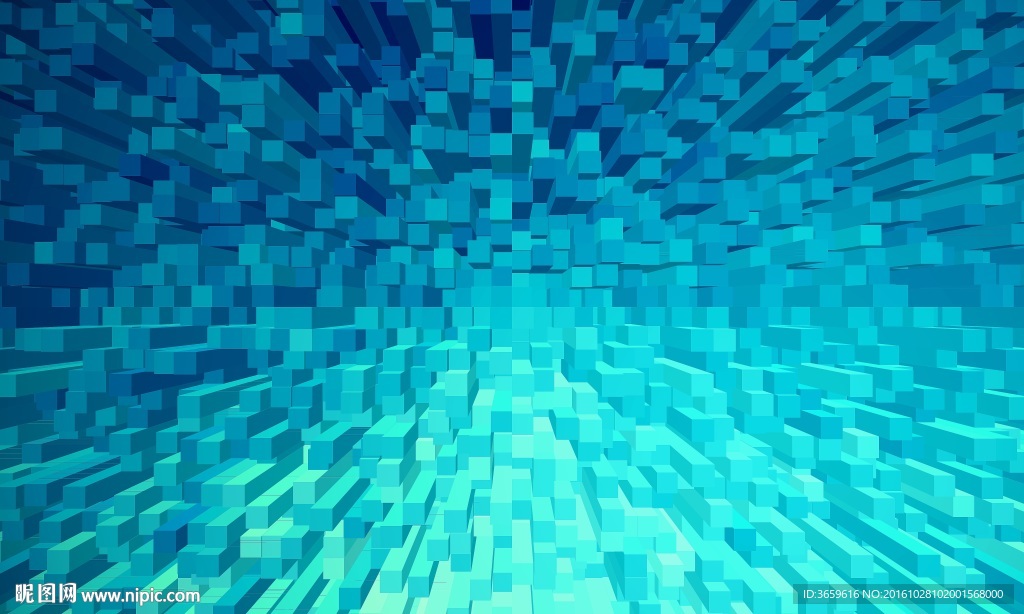 立体方形背景