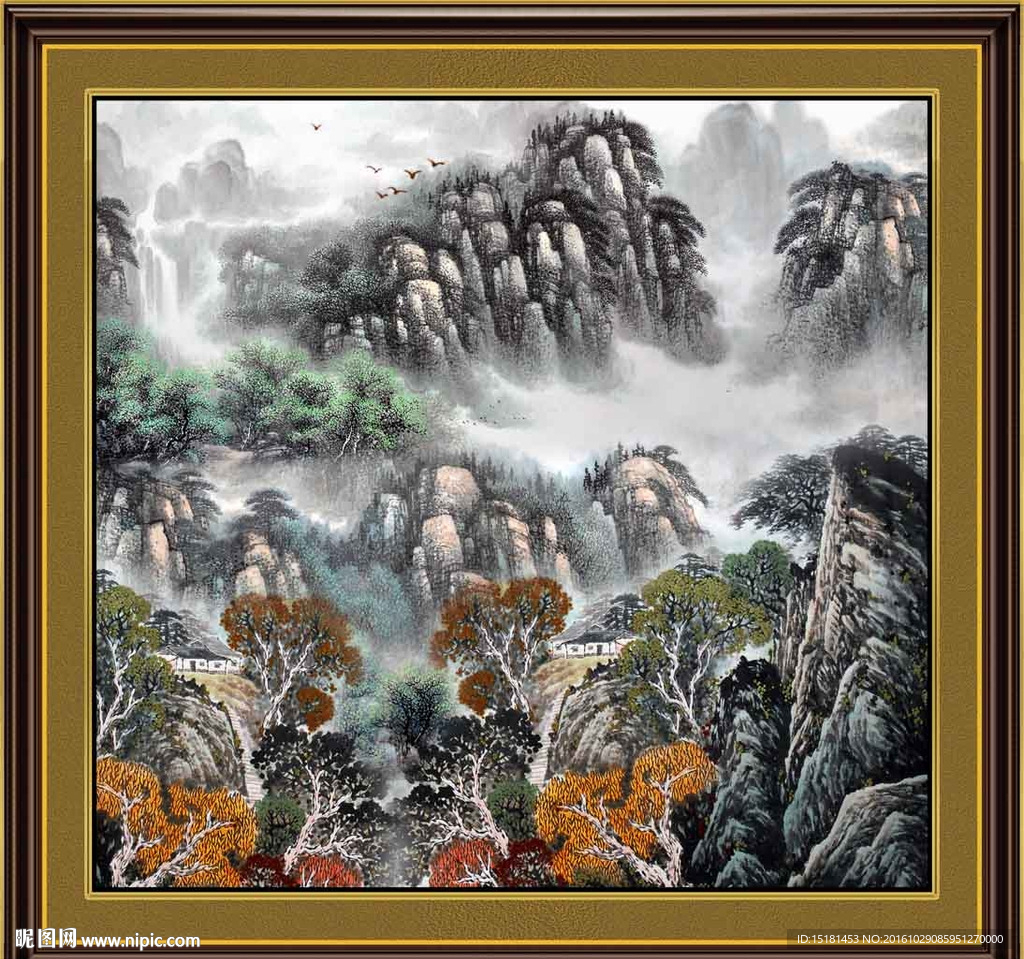 巨幅山水画