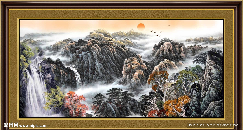 巨幅山水画