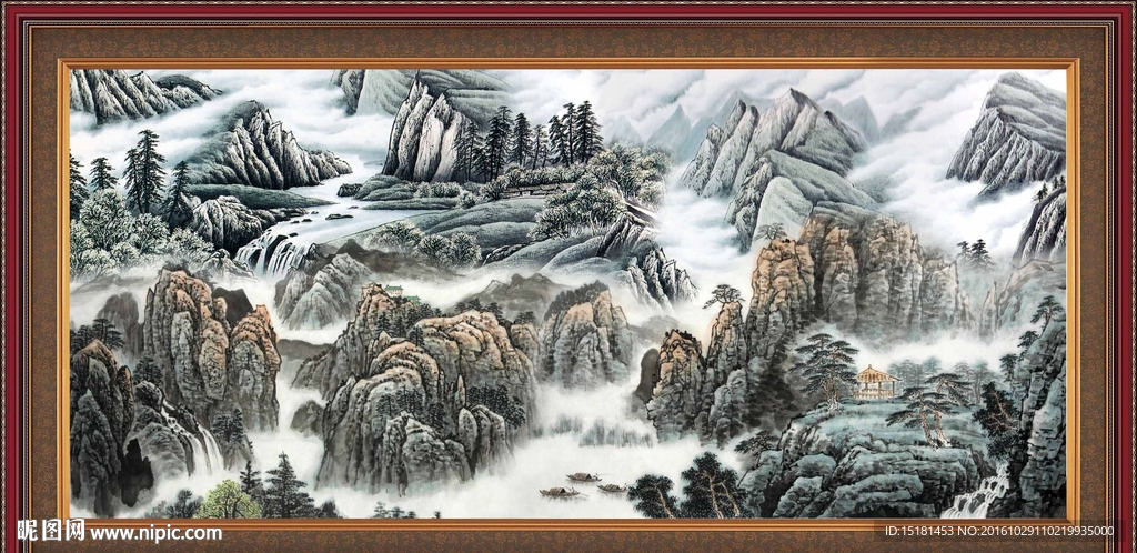 巨幅山水画