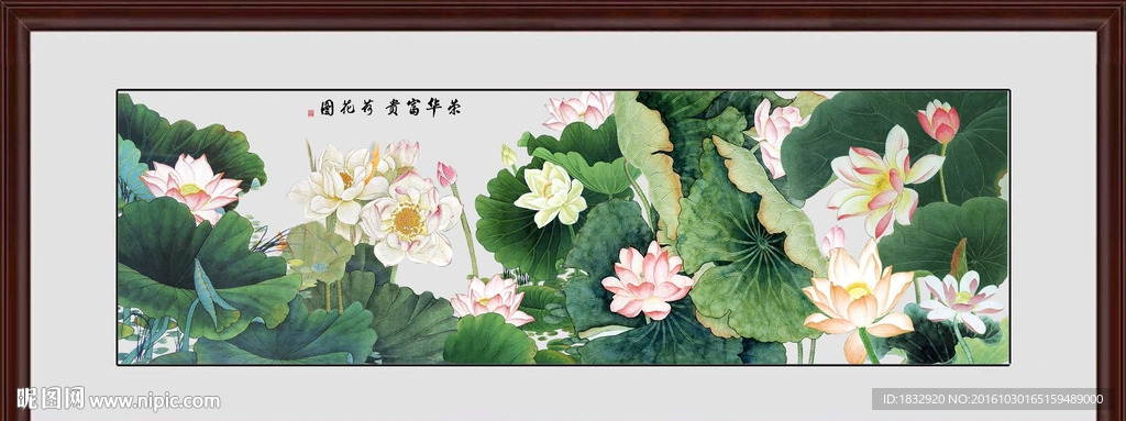 荷花图