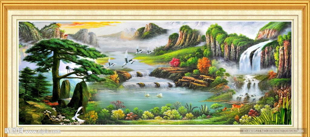 客厅山水画