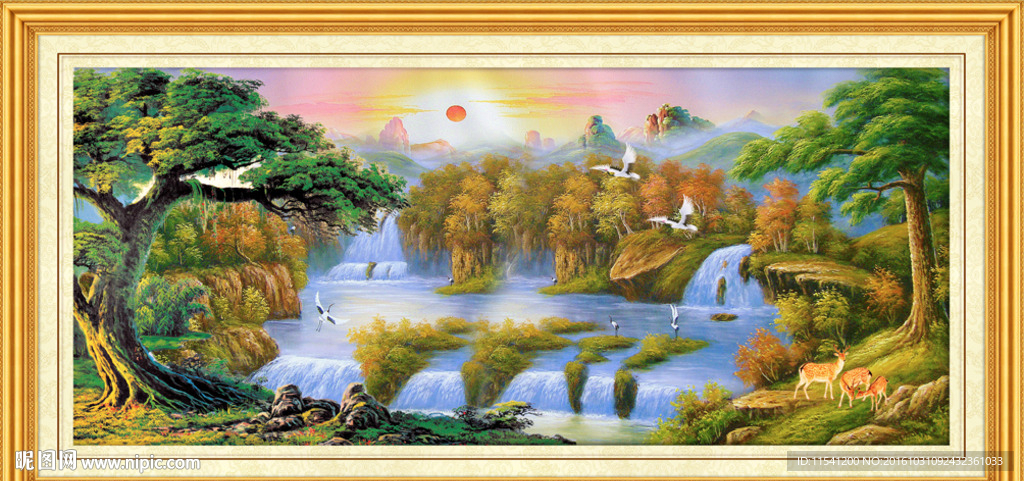 山水油画