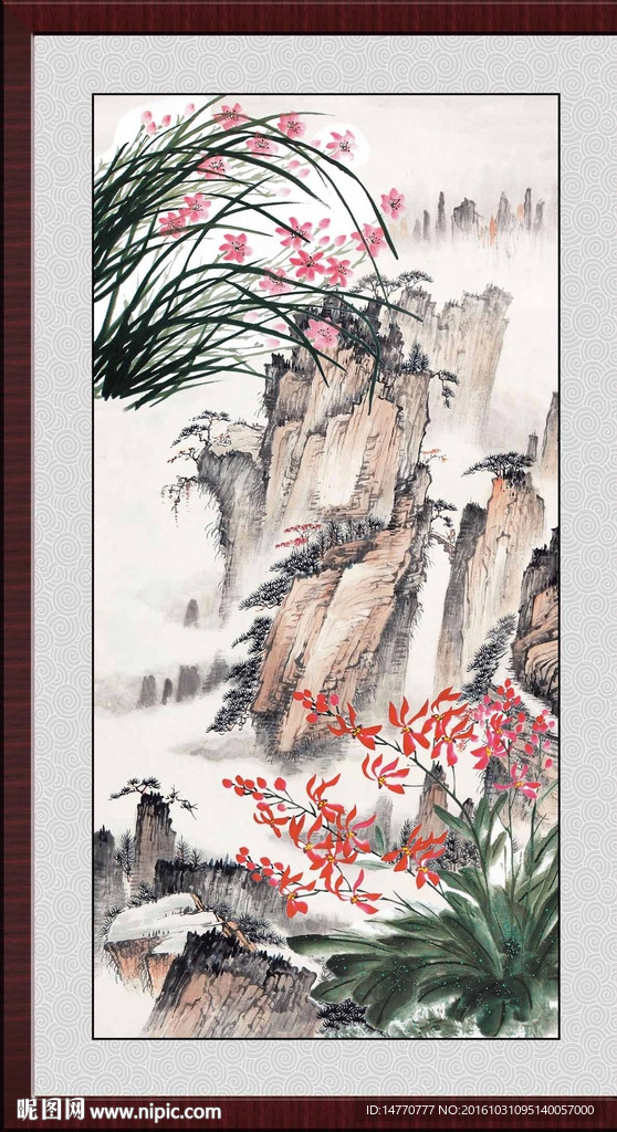 国画兰花