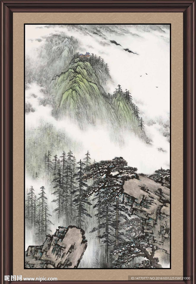竖幅国画