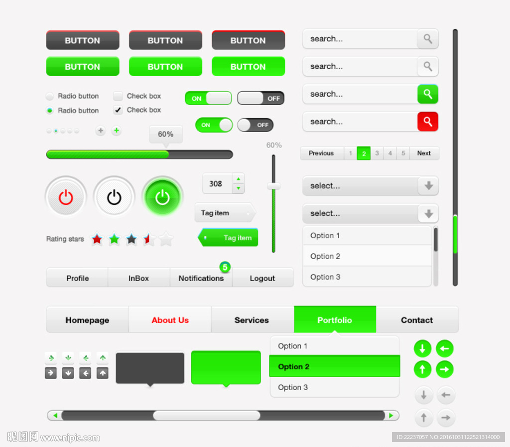 ui界面设计按钮图标