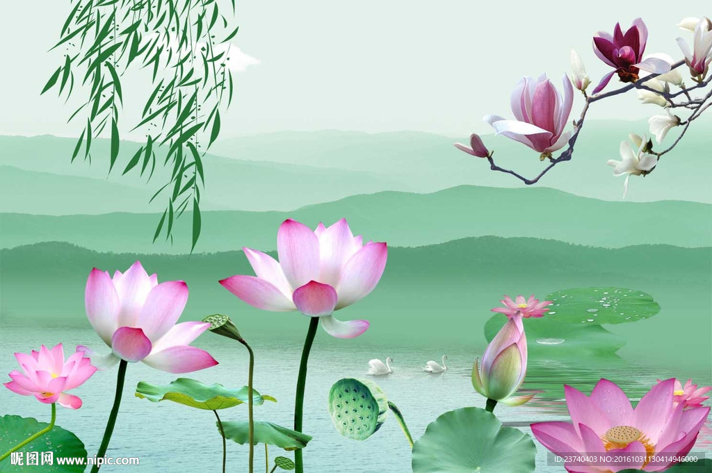 中式背景墙