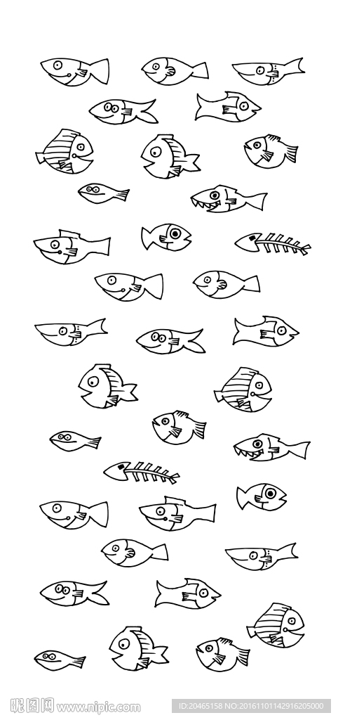 海洋鱼挂图图片