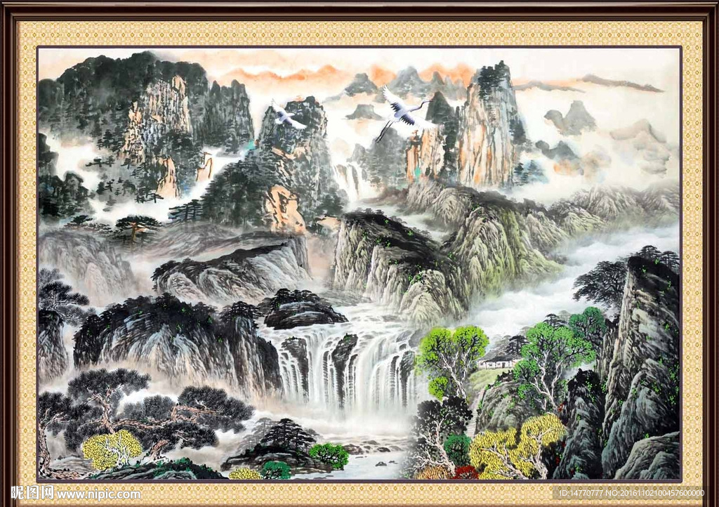 巨幅山水画