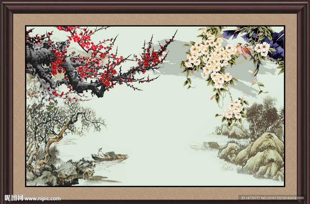 国画梅花