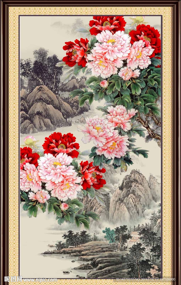 国画牡丹