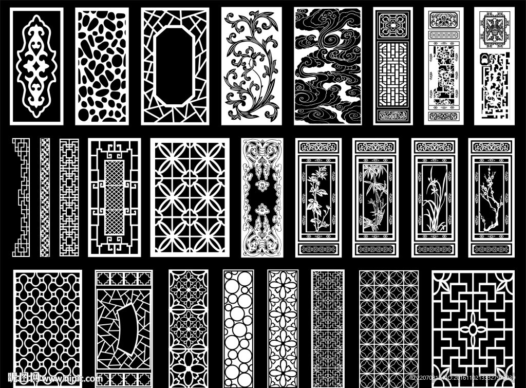 镂空雕花