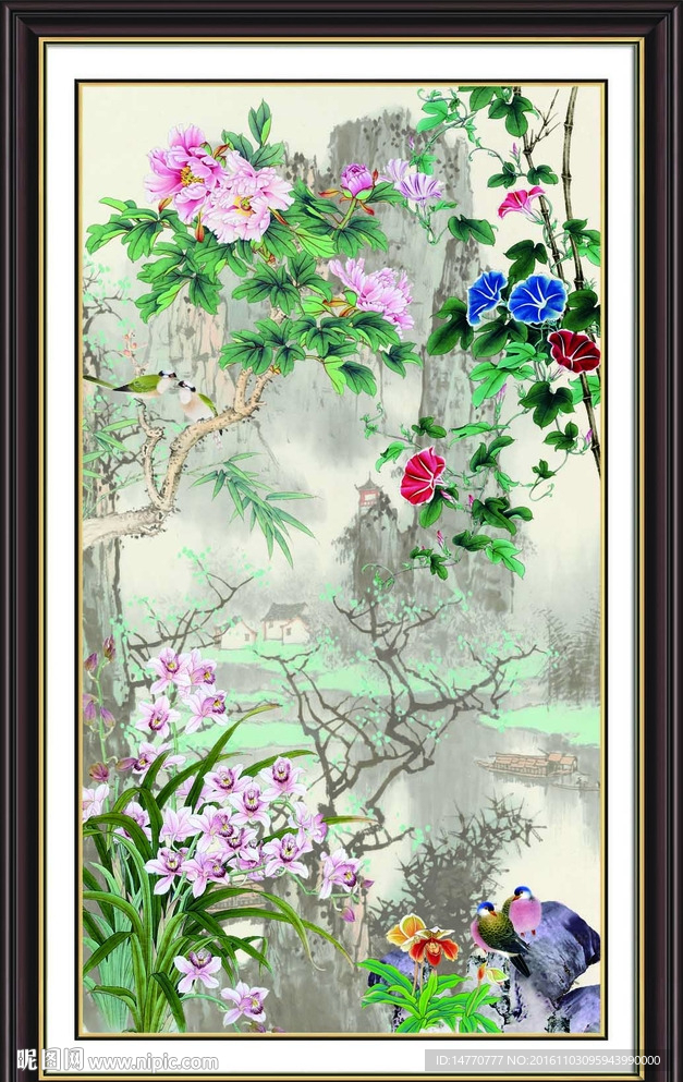 国画牡丹