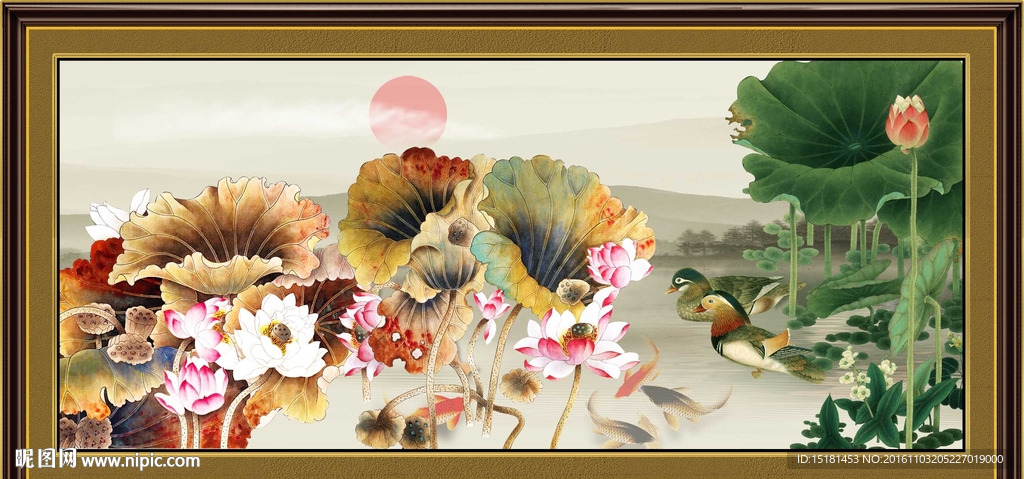 荷花图