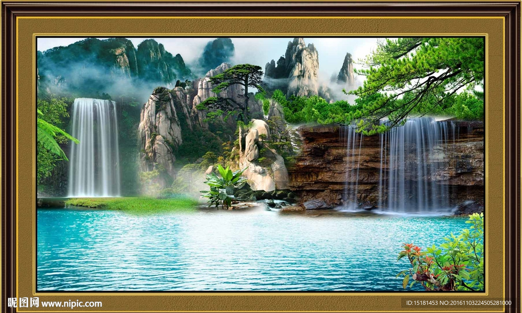 流水风景