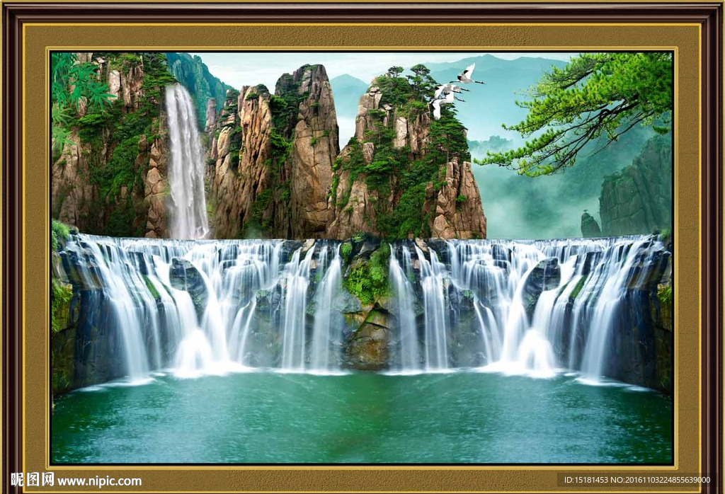 风景画 流水