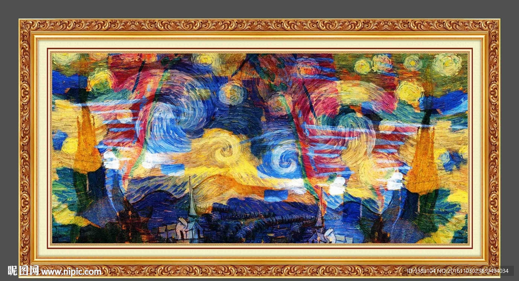 抽象油画