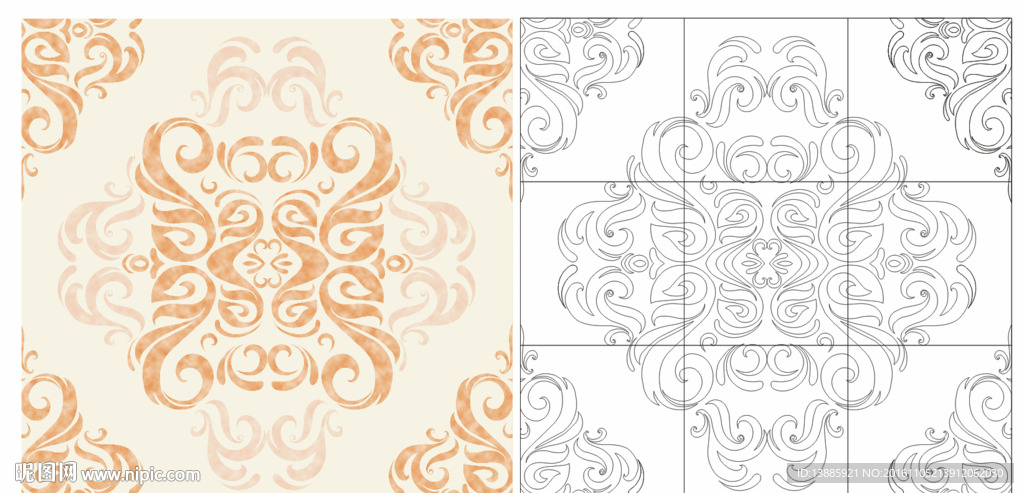 瓷砖玻璃背景墙