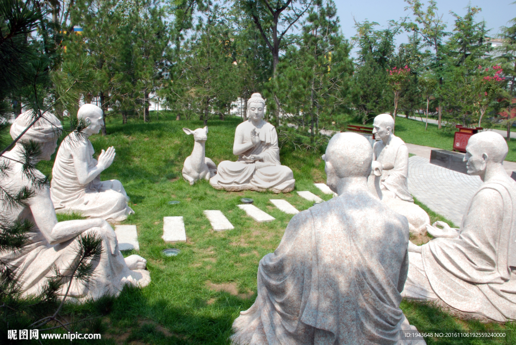 法门寺初转法轮雕塑