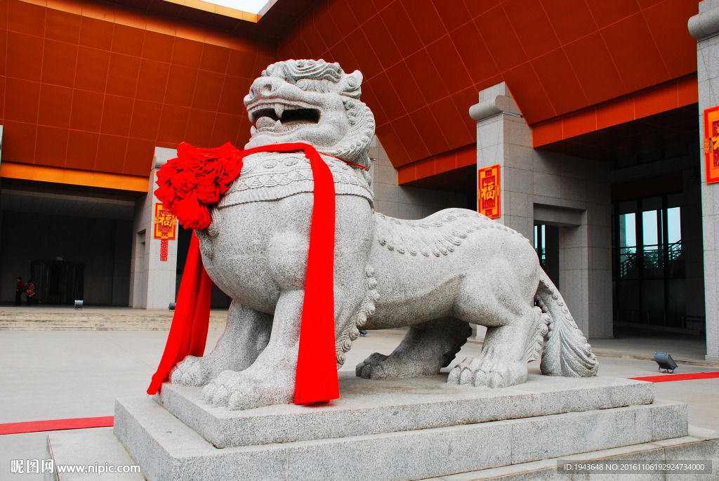 法门寺石狮雕塑