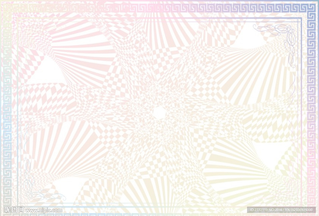 千色变化-许可证书纹