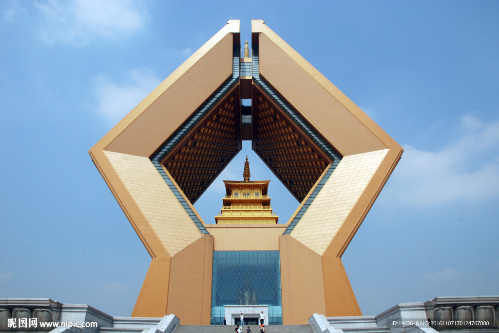 法门寺合十舍利塔近景