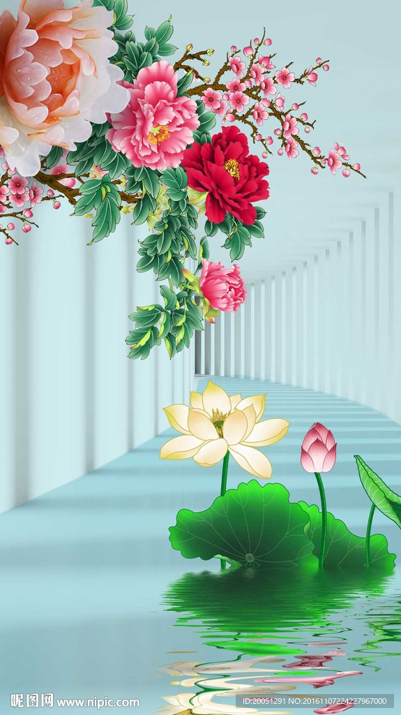 3d玄关背景墙