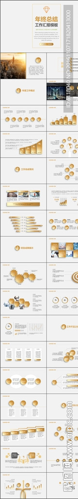 年终工作总结计划汇报PPT模板