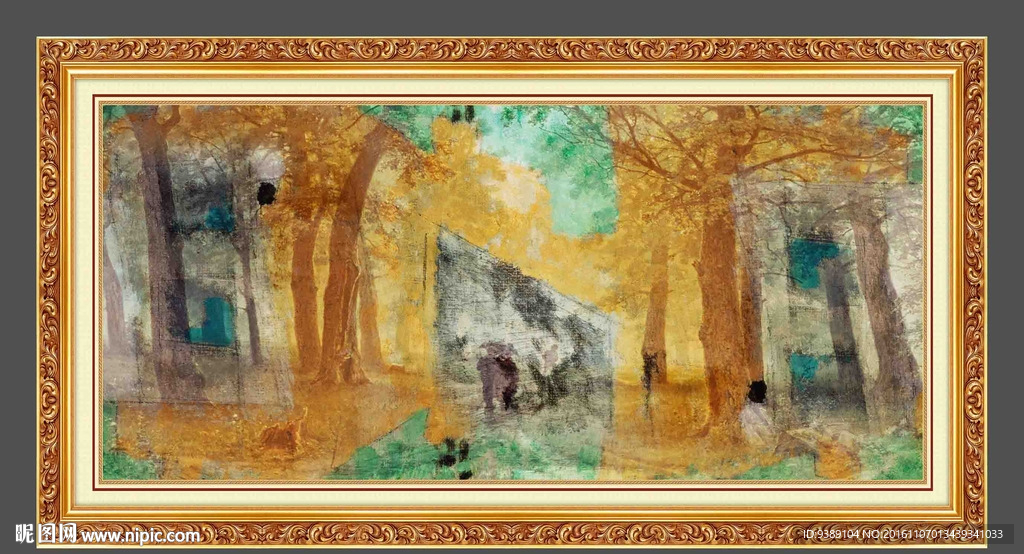抽象油画