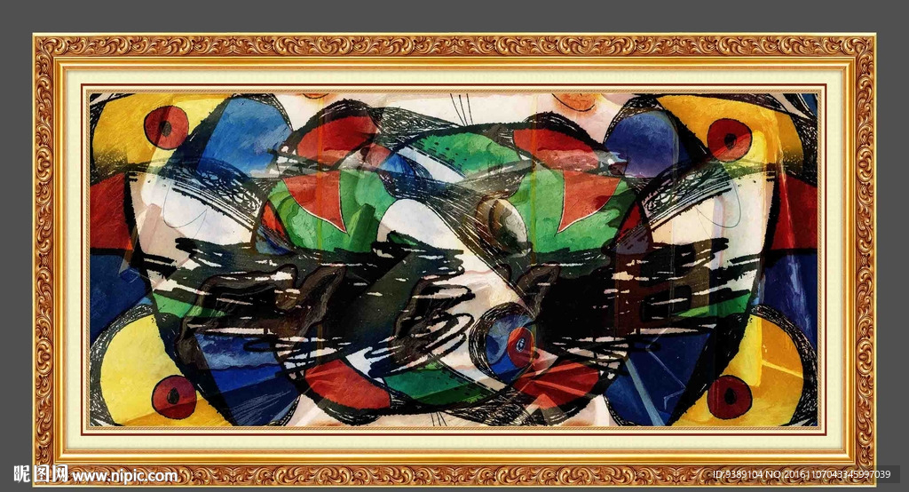抽象油画