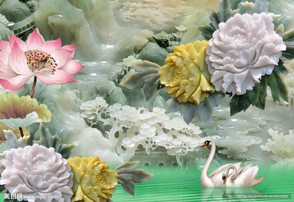 玉雕背景墙